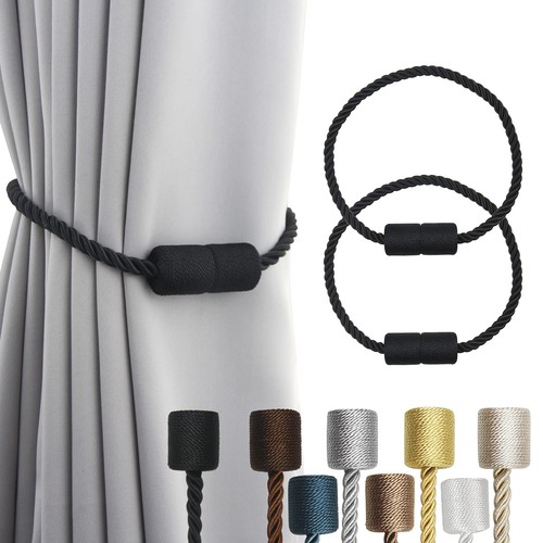 Magnetic curtain tiebacks - magnetic,