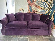 Loaf Sofa Bed In Aubergine. Excellent condition