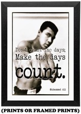 Muhammad Ali Motivational Quote  (A5 A4 A3 Picture Print / Framed Poster) #229