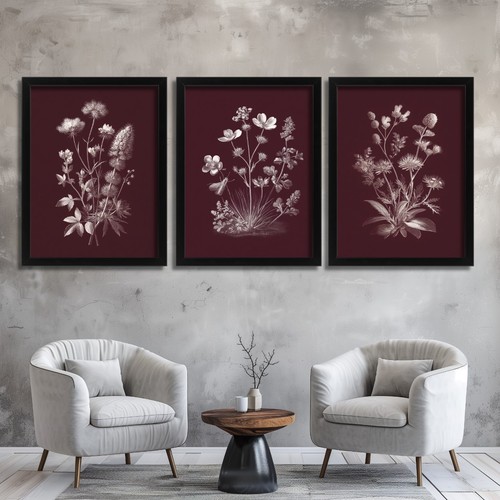 Set botanical floral - set,