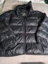 Puffa Men's Quilted Jacket Size UK XL Black Full Zip Pockets