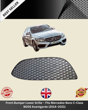 Front Bumper Lower Grille – Fits Mercedes-Benz C-Class W205 Avantgarde 2014–2021