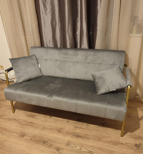 Small velvet sofa seater - 2,