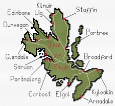 Isle of Skye Map - Scottish