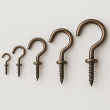HOOKS PACK ANTIQUE BRASS