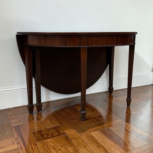 Vintage mahogany round drop - vintage,