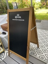 Pavement Sign A-Board Chalkboard Wooden Blackboard for Home Bar /man-cave Corona