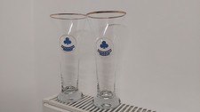 Wrexham Lager Brewery Original Drinking Glasses Set of 2 Excellent Condition