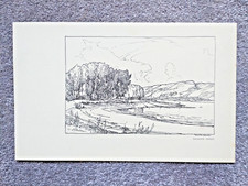 Erskine Ferry, River Clyde - Antique Print - 1927