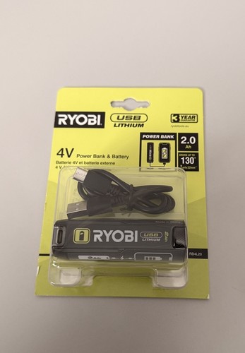 Ryobi rb4l20 usb lithium 0ah - usb, 2.0ah
