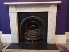 Marble fire surround and cast
