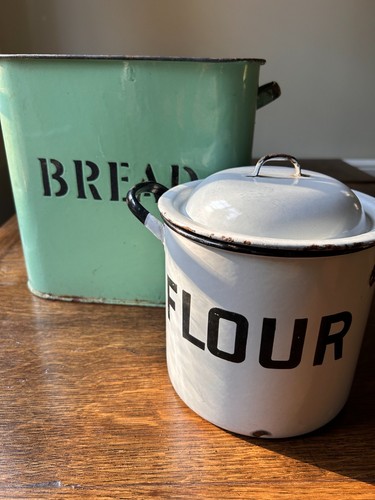 Vintage flour tin kitchen