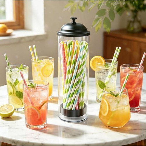 Straw holder container lid - holder,
