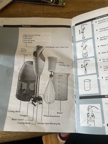 Phillips hand blender chopper - phillips,
