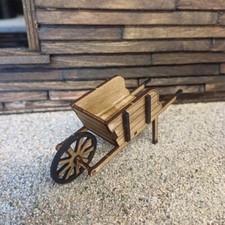 Miniature Wooden Wheelbarrow