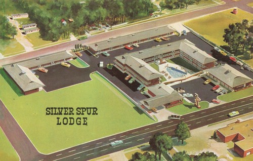 Postcard dodge city silver - dodge,