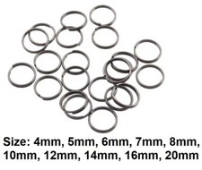 Gun Black Keyring Split Rings