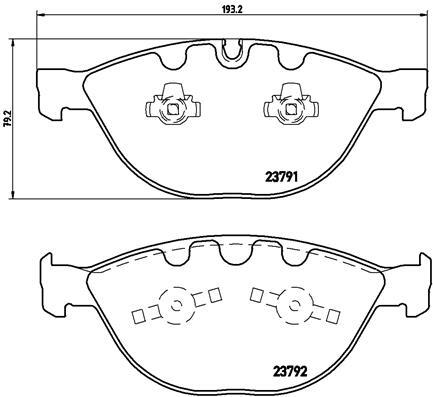 New brake pad set disc - new,