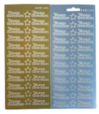 Merry Christmas Peel Off Sticker Sheet For Card Making Scrapbooking Crafts