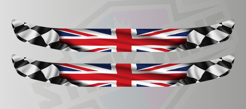 Union jack chequered - chequered, flag