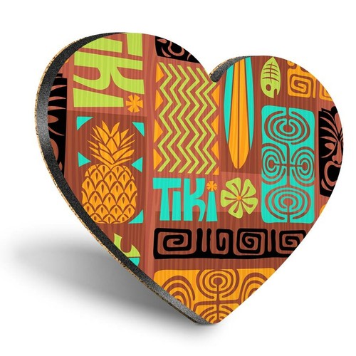 Heart mdf coasters tiki - mdf,