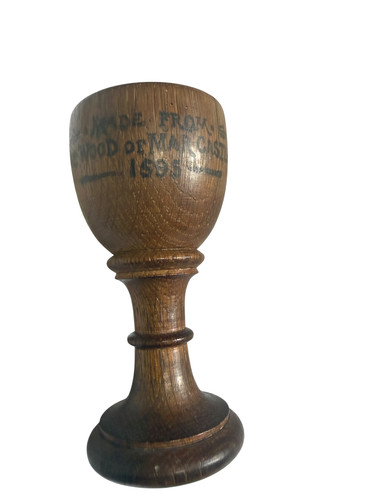 Antique treen eggcup made - antique,