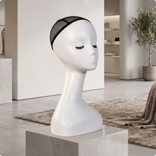 Swan neck mannequin - neck, white