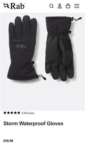Rab storm waterproof black - storm,