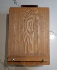 Portable Wooden Small Art Easel Hardly Used Great Condition Leather Handle 
