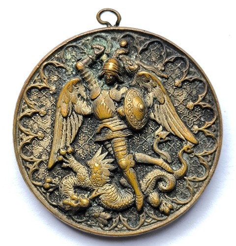 Vintage saint michael - michael, slaying