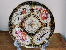 Coalport Plate, Cobalt Blue, Birds and Flowers, Pattern 759, 1815-1820