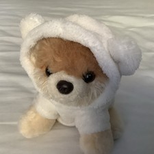 Gund Itty Bitty Boo #009 Bear Suit Pomeranian Dog Puppy Soft Toy Plush 5”