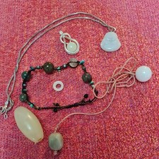 Joblot Of jade and  Hardstone beads  Pendants