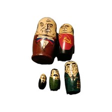 Set of five russian leader