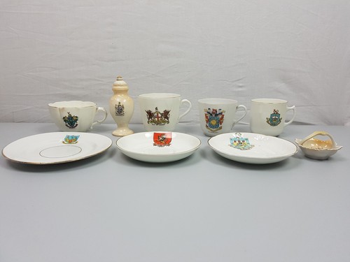 Crested china tea cups - crested,