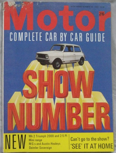 Motor magazine 1969 - magazine, 18/10/1969