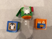 Sensory Blocks For Babies Set Of 3. Sounds Movement Touch Visual