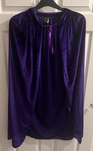 Velvet hooded robe cape - robe,