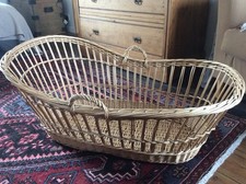 VINTAGE 1970s WICKER BABY