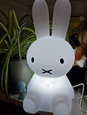 28cm 3 Colors Miffy Rabbit Night Light Rechargeable USB Night Light lamp Gift