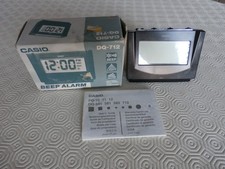 Casio DQ-712 Beep Alarm Clock - Quartz Digital - Vintage Retro + Box