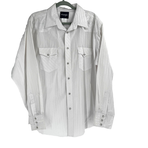 Wrangler western pearl snap - western,