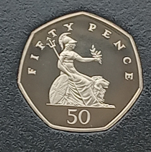 1999 proof 50p - 1999, 50p britannia