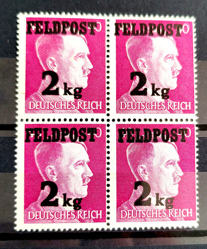 1944 german block - block, stamps