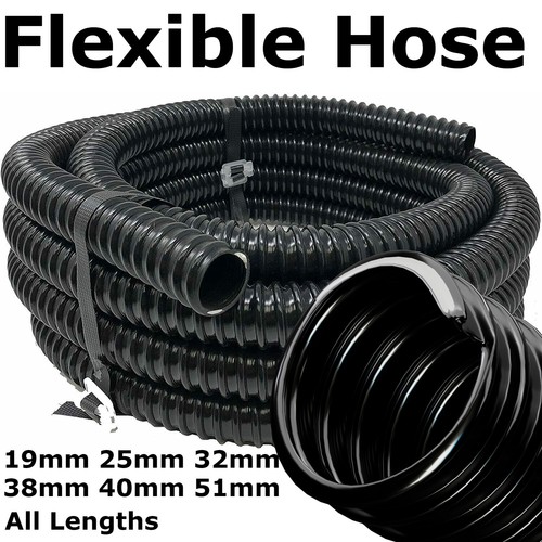 Black corrugated flexible - flexible, pond