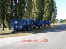 PHOTO  GRAIN TRAILERS AT COCKBROOK FARM THREE GRAIN TRAILERS PARKED UP AFTER HAR