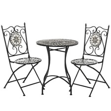 3Pc Mosaic Tile Garden Bistro