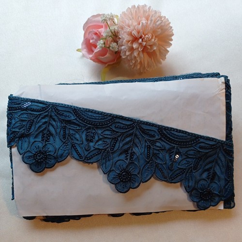 New yards dark teal organza - teal,