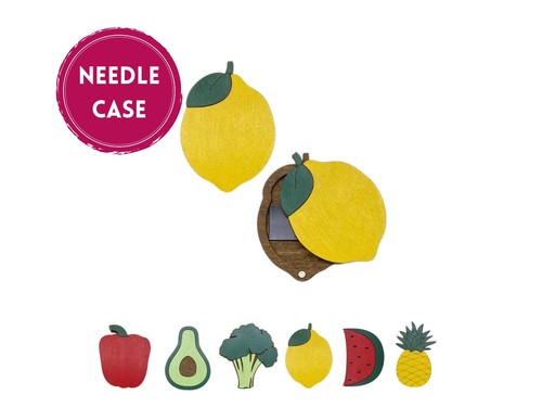 Wooden needle case - case, –