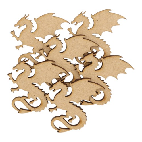 Wooden dragon mdf craft - wooden,
